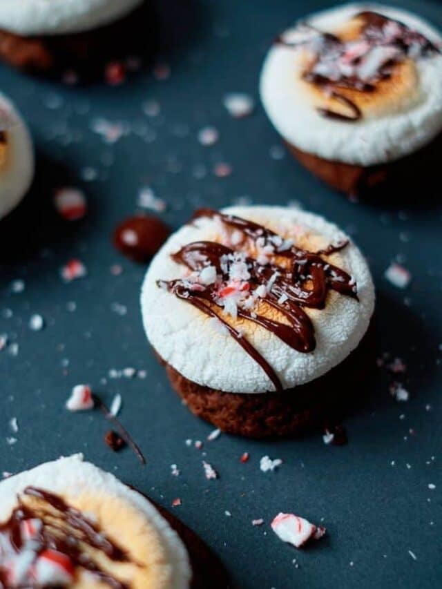 Peppermint Hot Chocolate Cookies