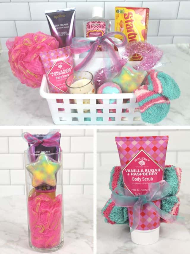 Dollar Tree Spa Set, DIY Mothers Day Gift Basket Ideas