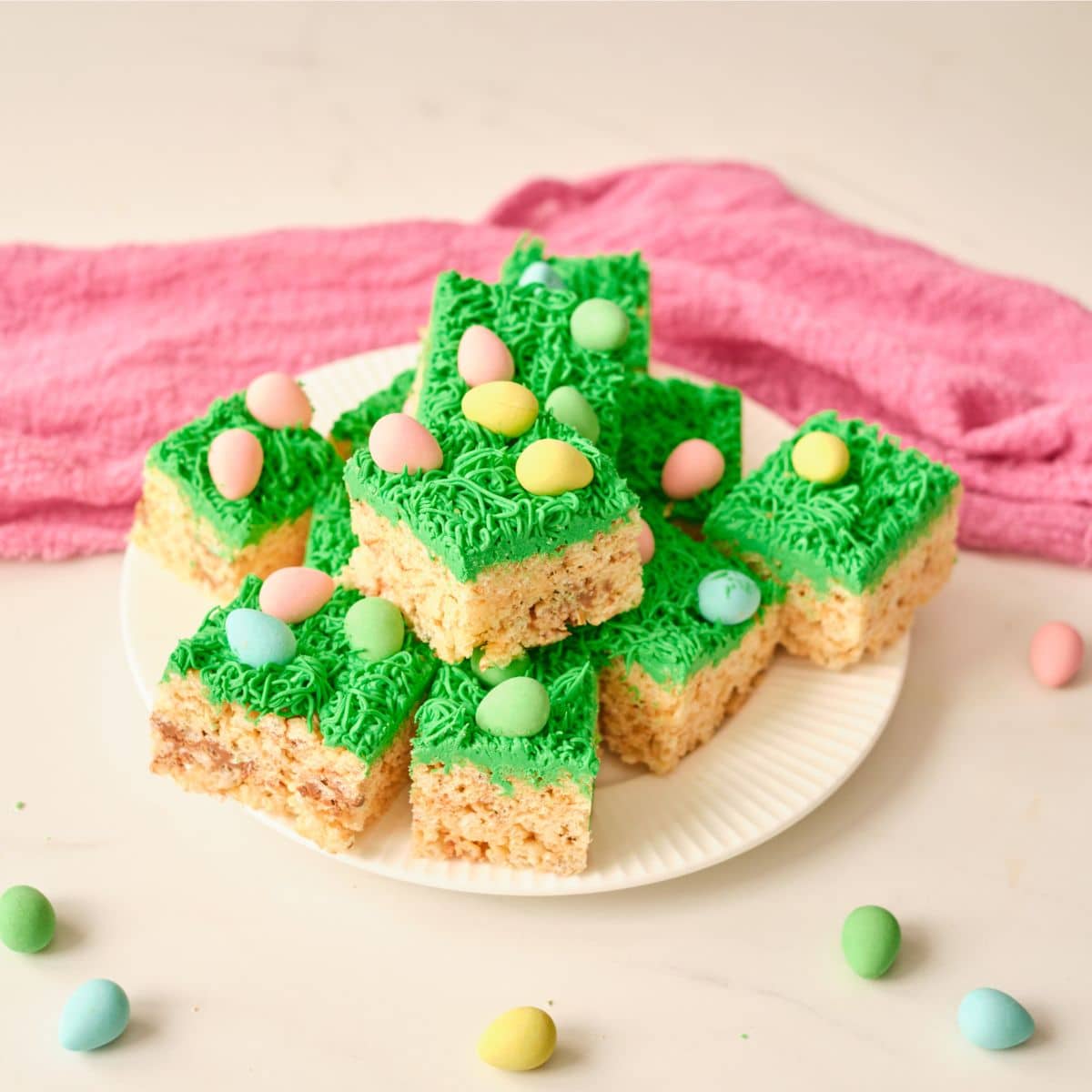 Easter Rice Krispie Treats With Cadbury Eggs