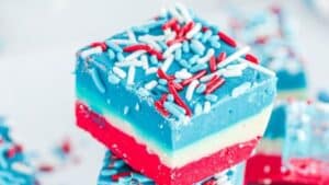 fourth of july meringue cookies
