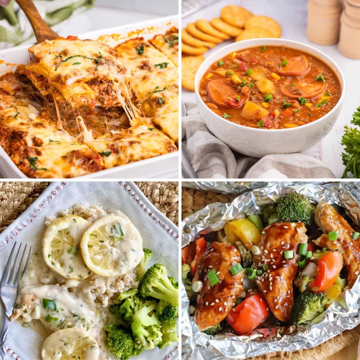 Family Dinner Ideas Collage