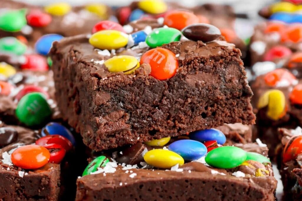 Brownies with m&m's.