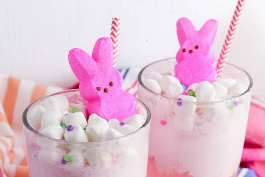 Easter punch in glasses.