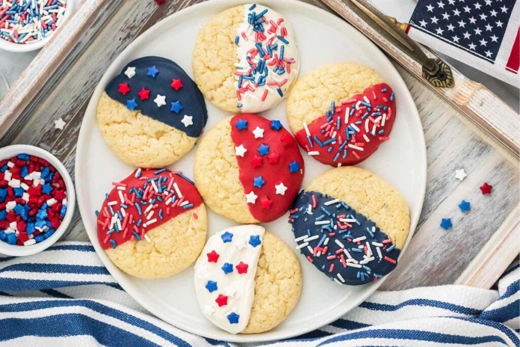 Cookies on a plate.
