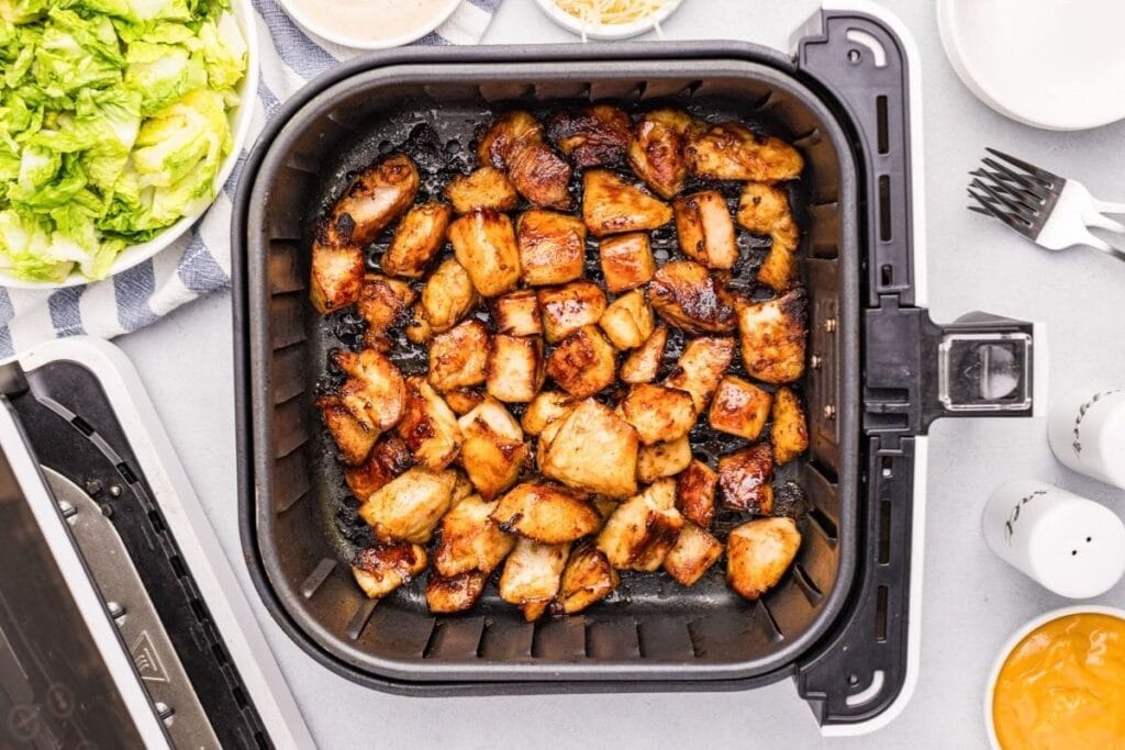 Chicken bites in air fryer.