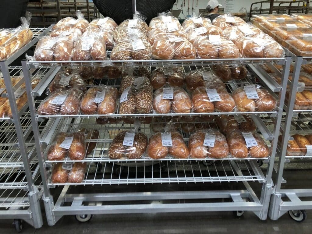 Different kinds of bread.