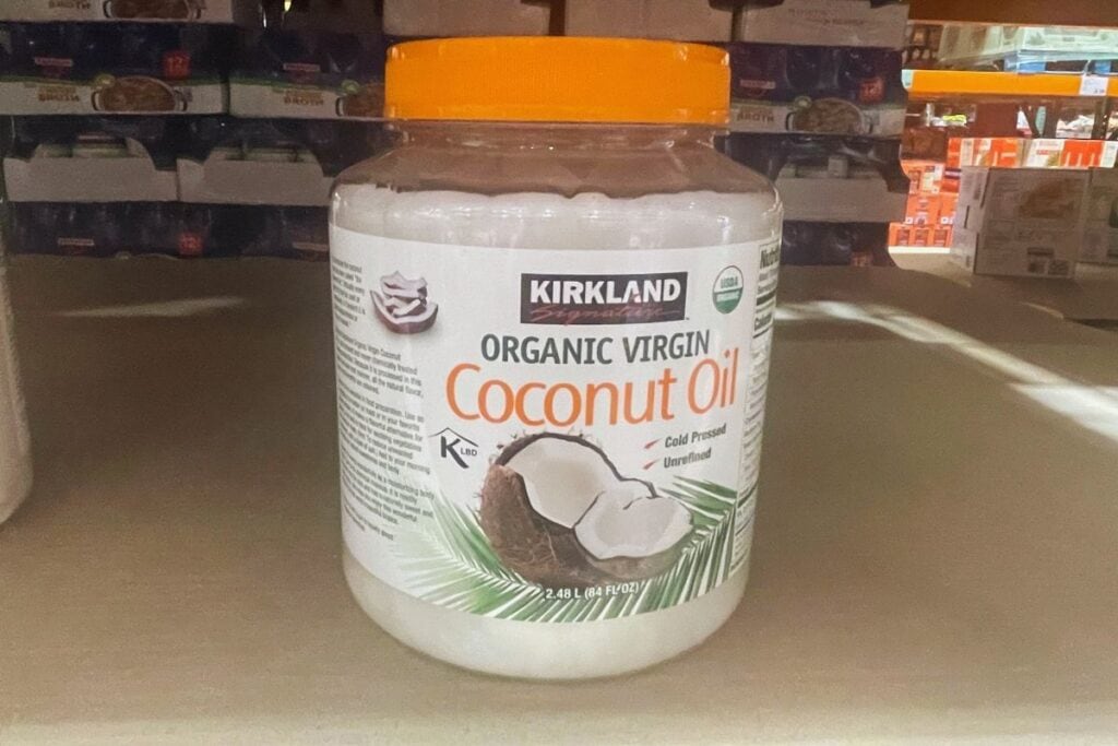 Cooking oil in a jar.