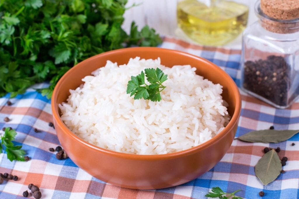 A bowl of rice.