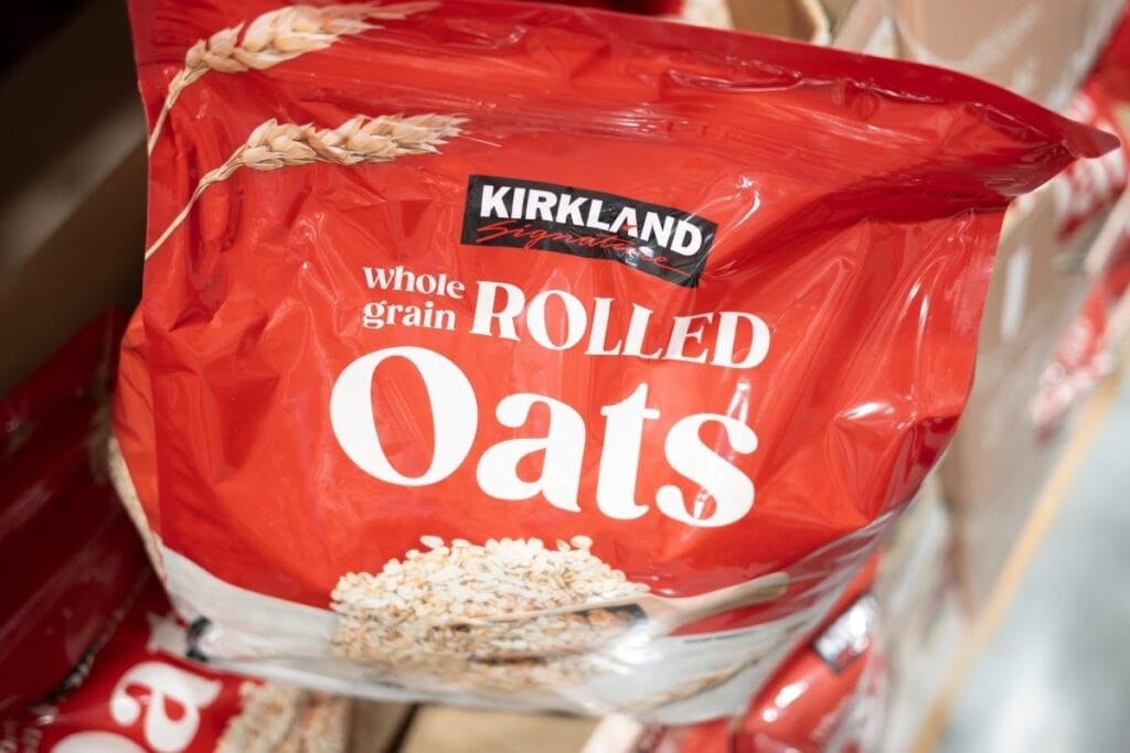 A pack of rolled oats.