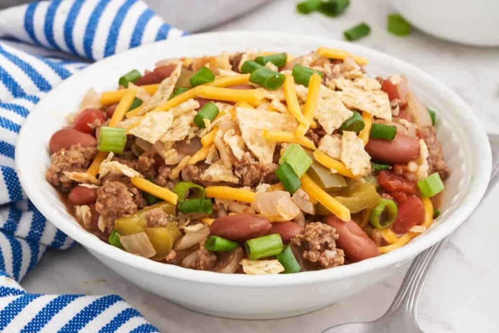 A bowl of Texas beef skillet.