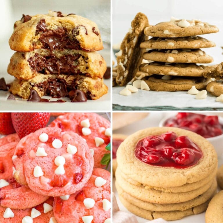 Cookie recipes collage.