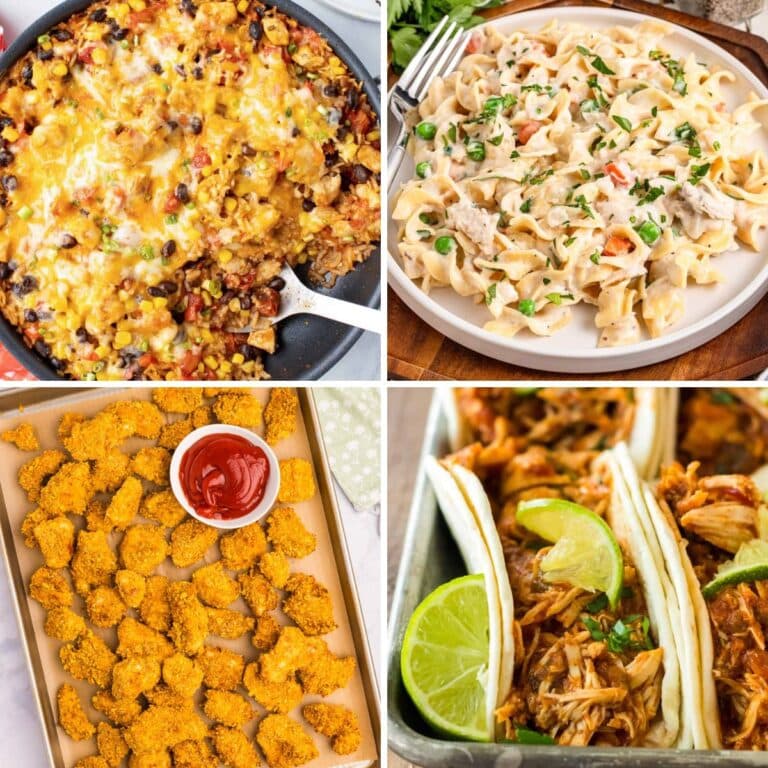 Easy dinners collage.