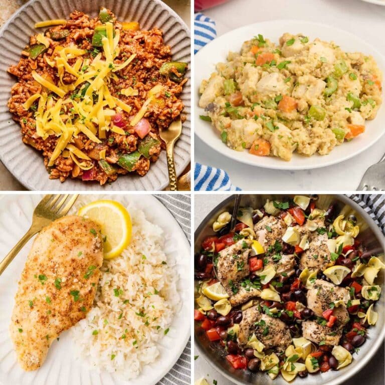 One pot meals collage.