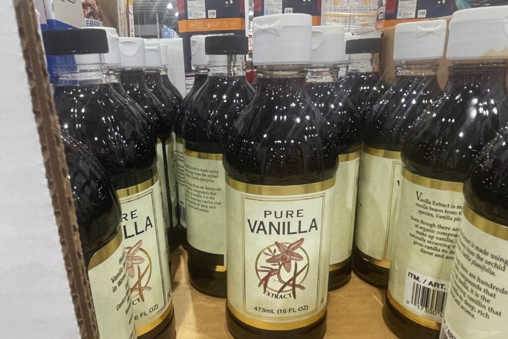 Bottles of vanilla extract.