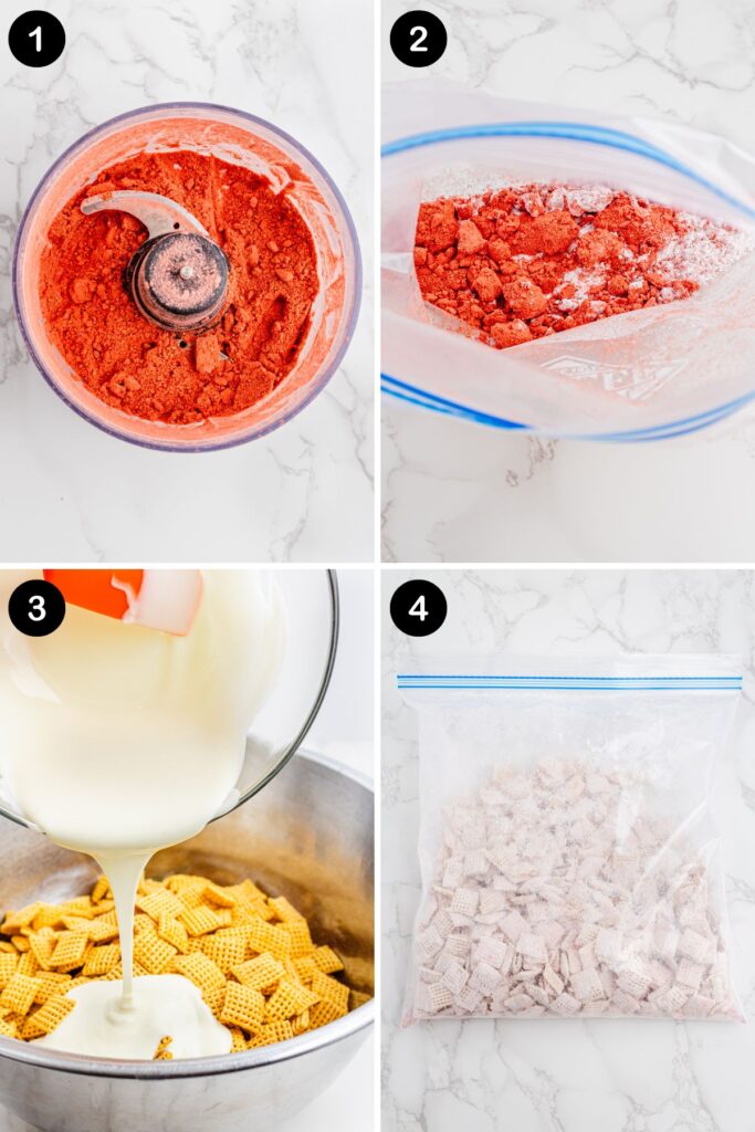 Process Strawberry Lemonade Chex Mix