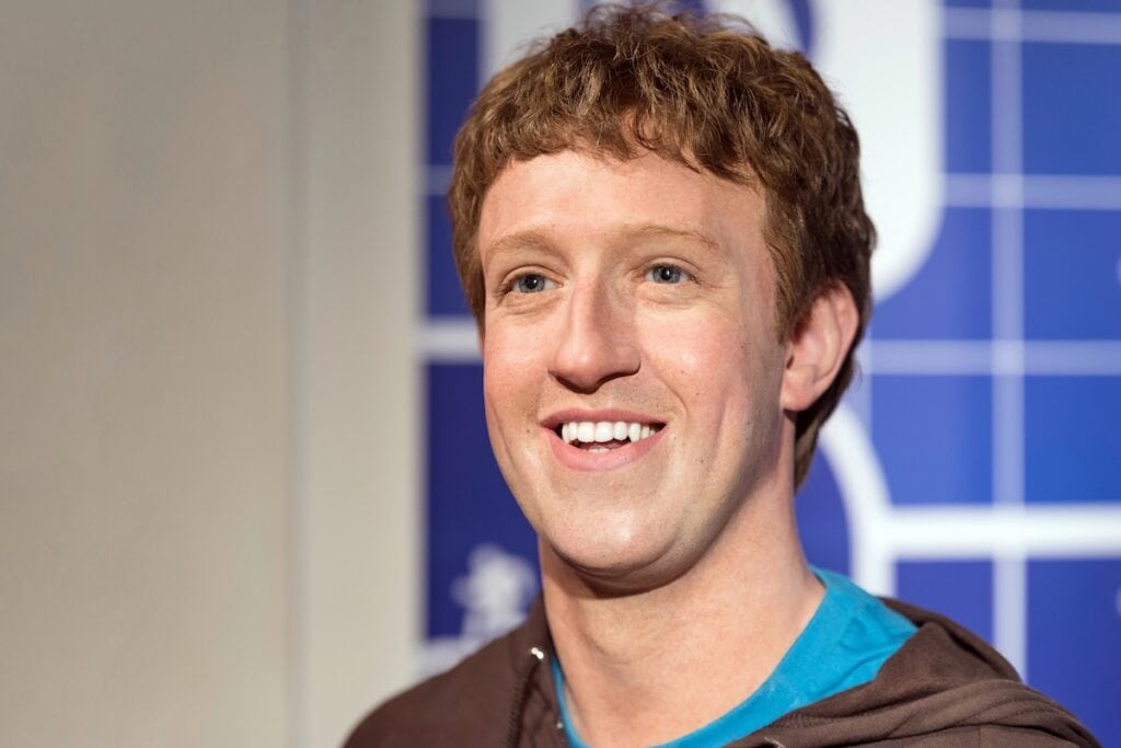 A photo of Mark Zuckerberg.