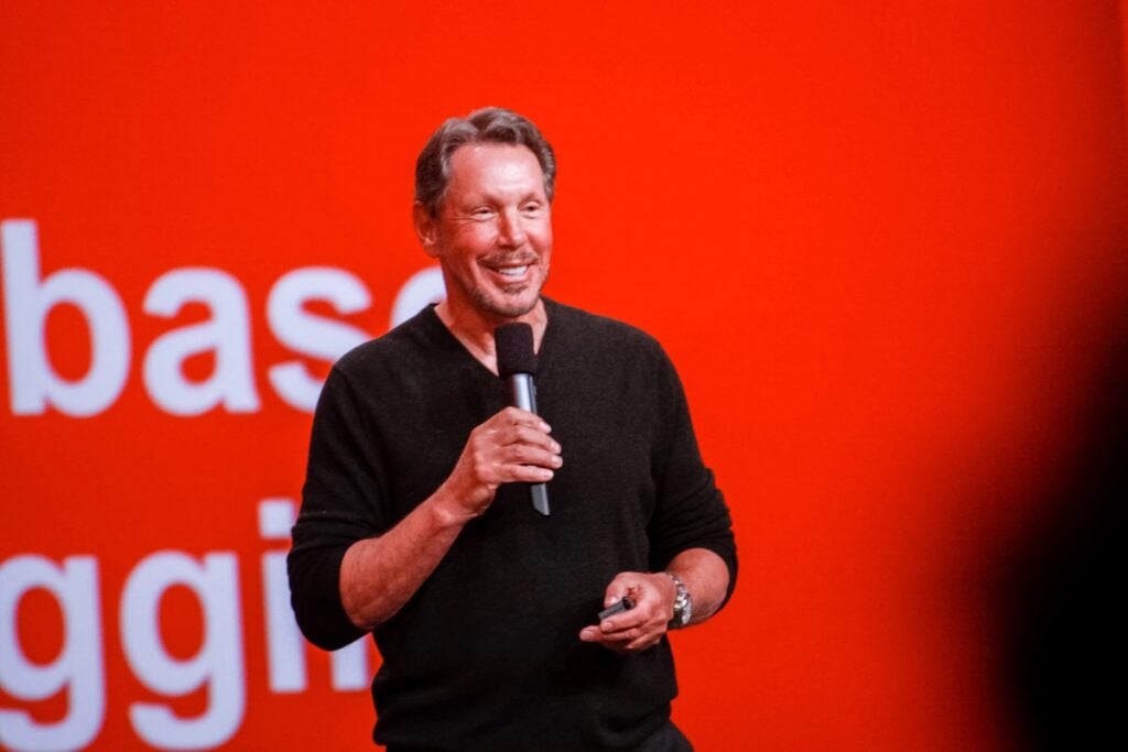 A photo of Larry Ellison.