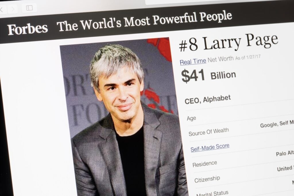 A photo of Larry Page.