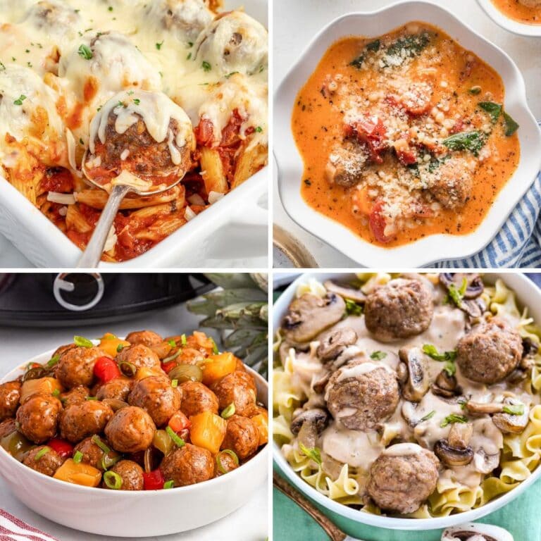 Flavorful dinner collage.