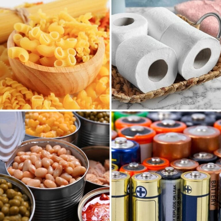 Things to buy in bulk collage.