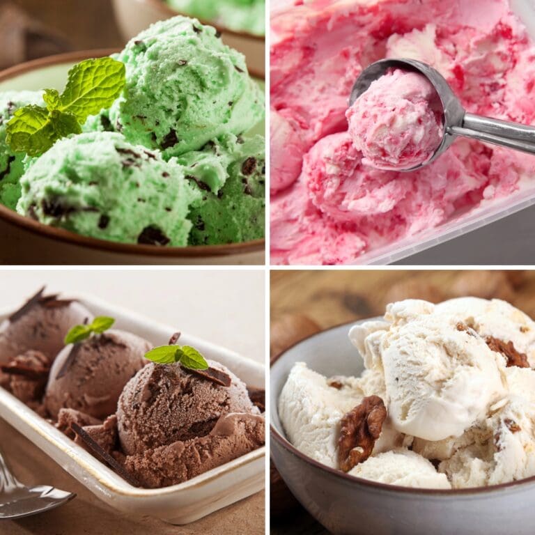 Most Popular Ice Cream Flavors Collage