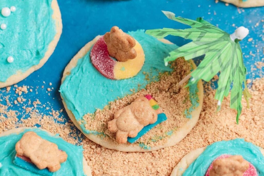 Beach themed cookies.