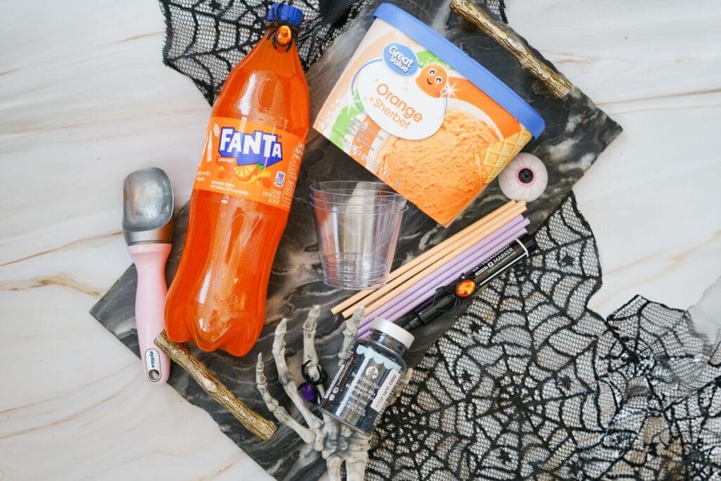 Ingredients for jack o lantern.
