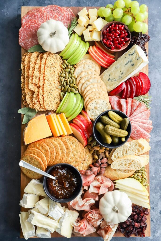 Charcuterie board for fall party.