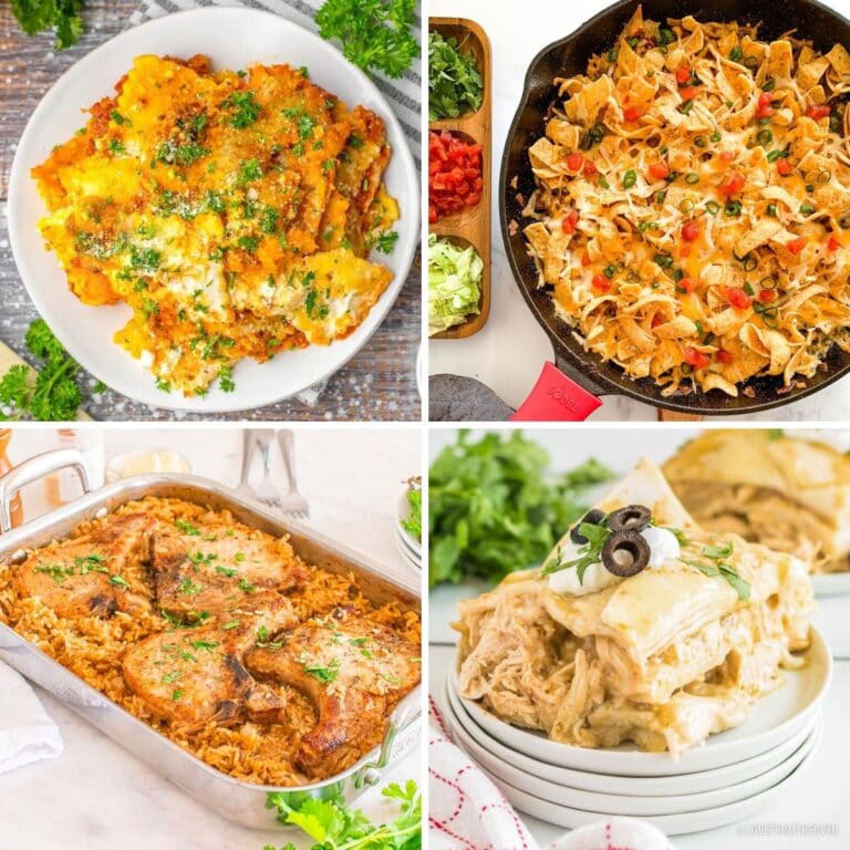 Casseroles collage.