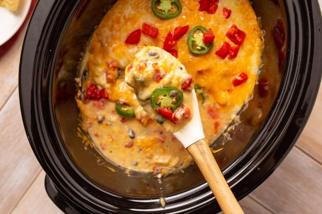 Mexican chicken in a crock pot.