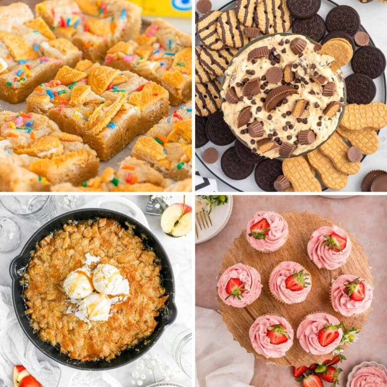 Desserts collage.