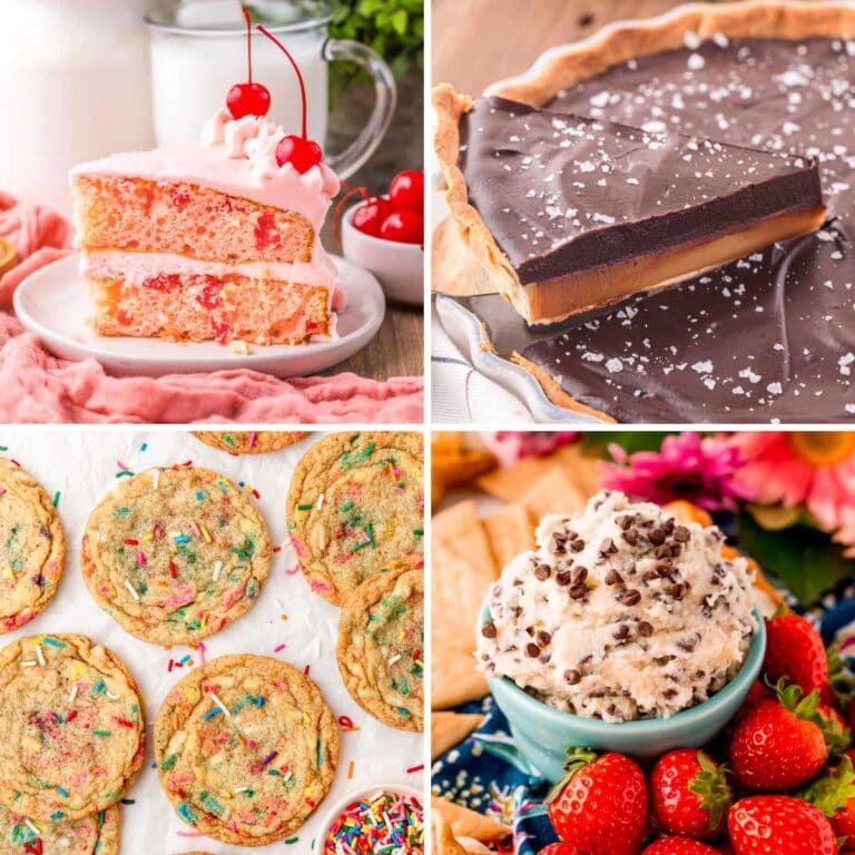 Desserts collage.