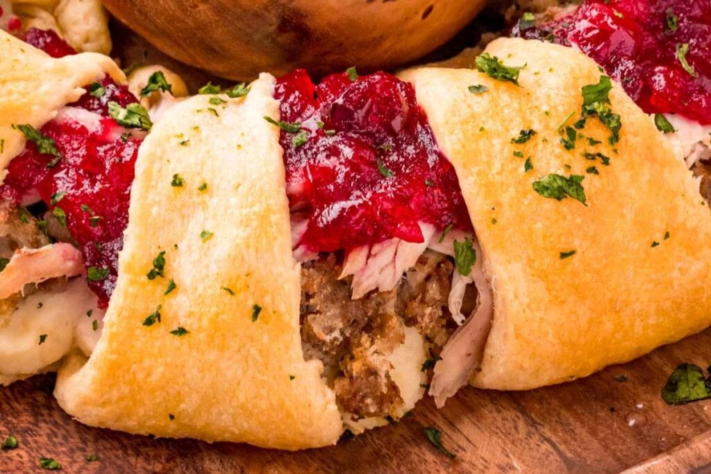 Close up shot of crescent ring.