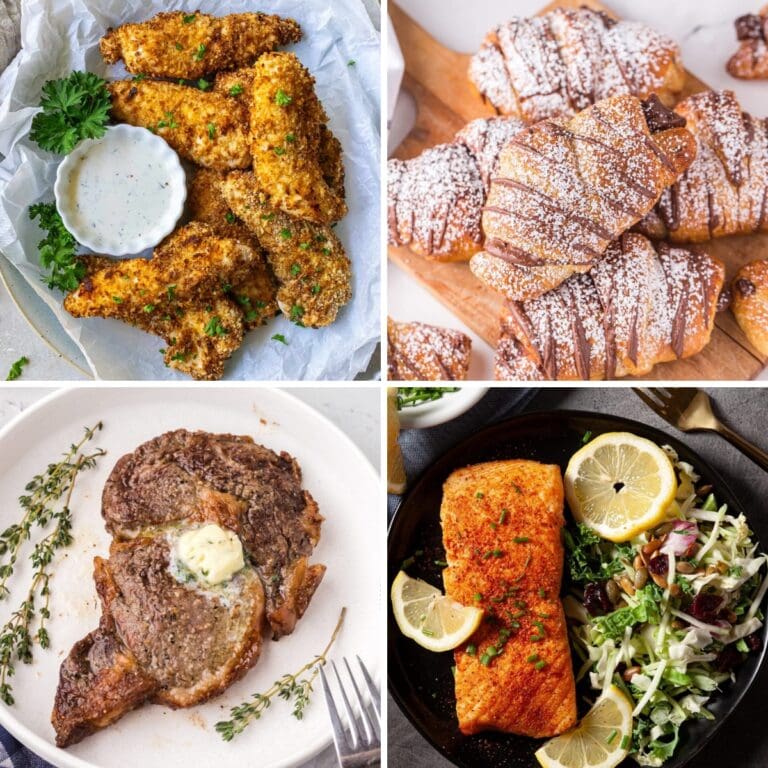 Collage of Air Fryer recipes.