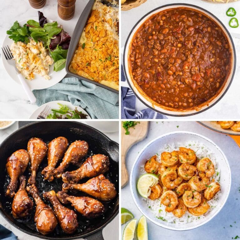 Dinner collage.