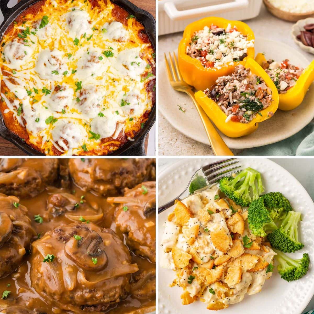 Easy dinner collage.