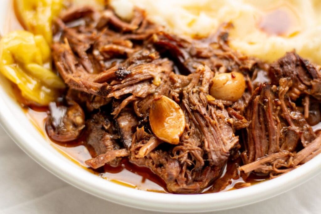 A close up shot of roast.