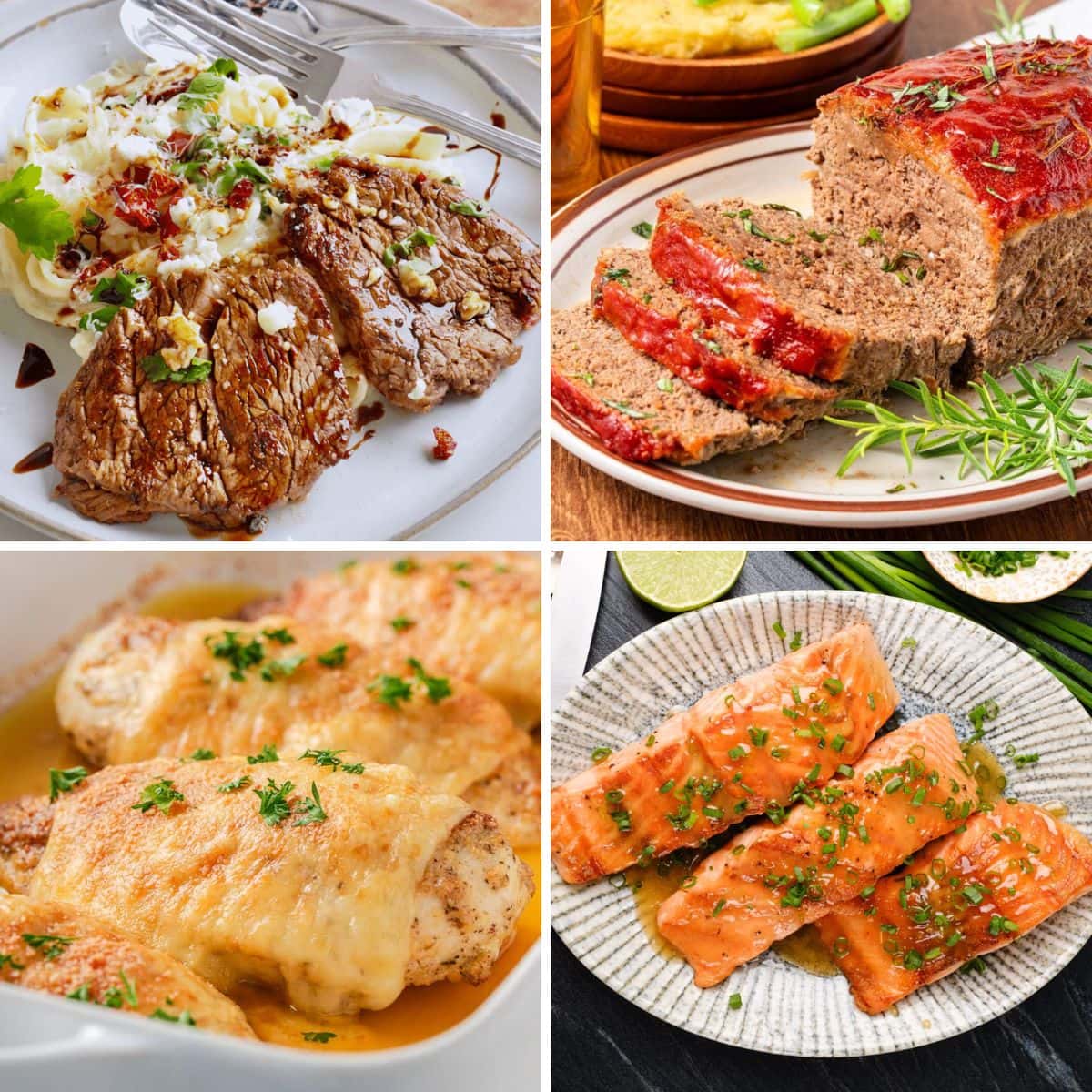 Sunday suppers collage.