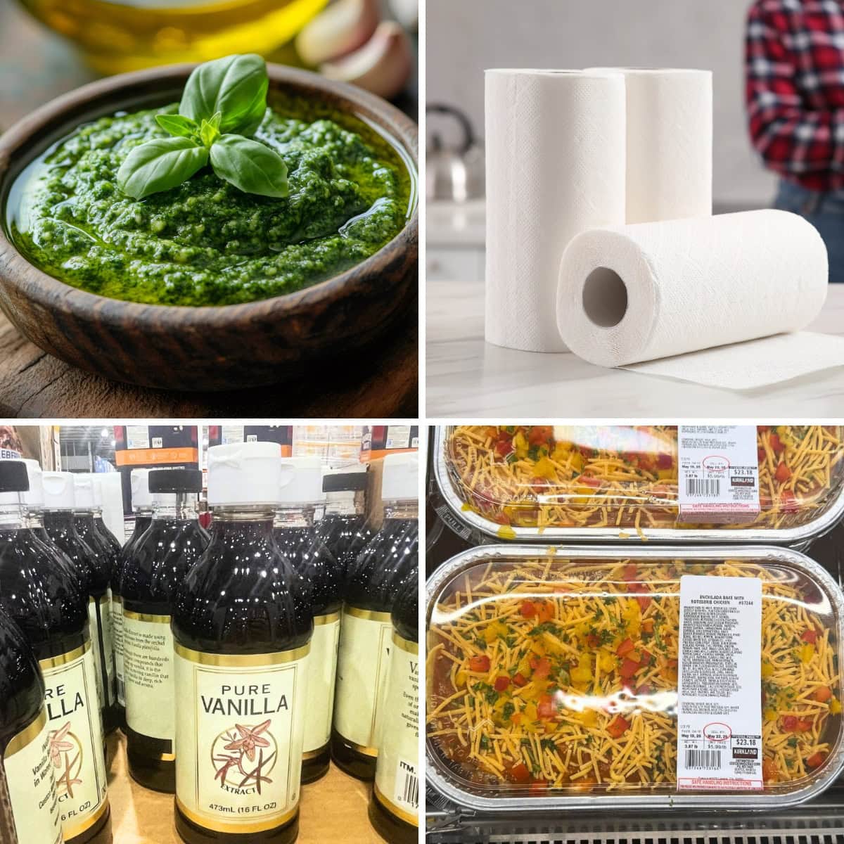 Collage of Costco purchases that are worth it.