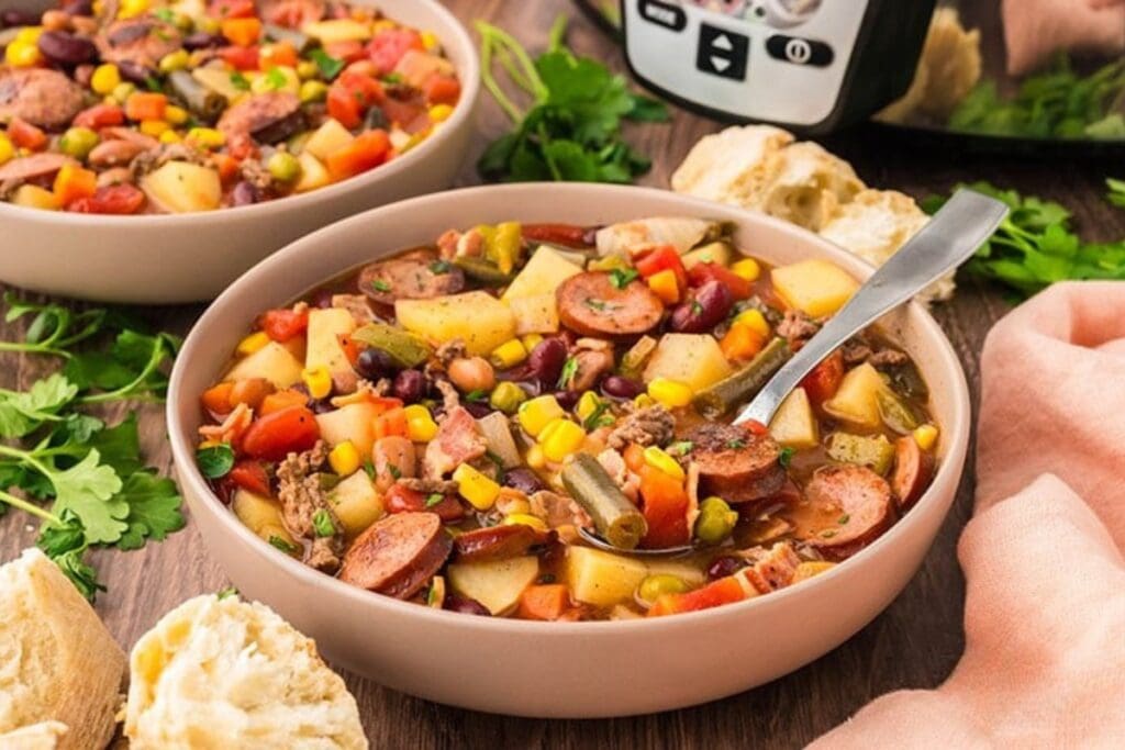 Cowboy Stew in a bowl.