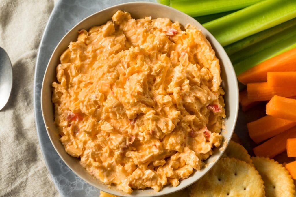 Pimento cheese in a bowl.