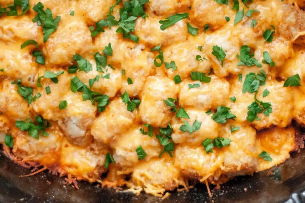 Tater tot casserole in slow cooker