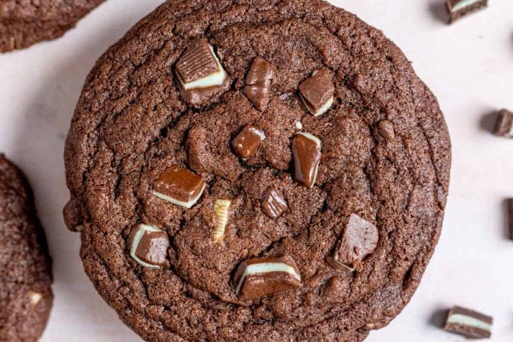 A close up shot of cookies.