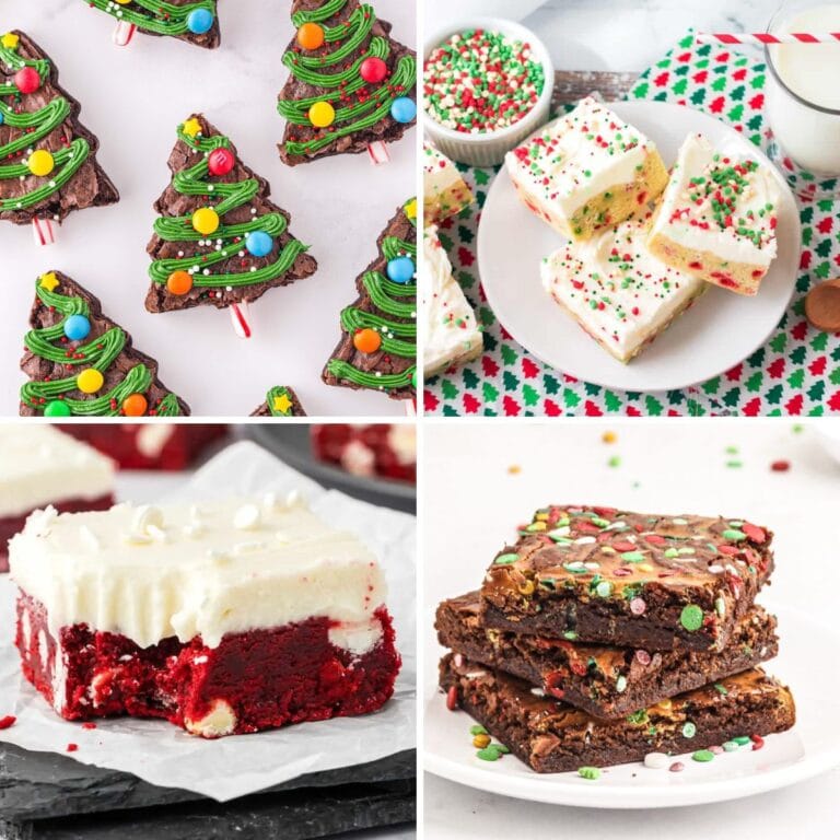 Christmas cookies collage.