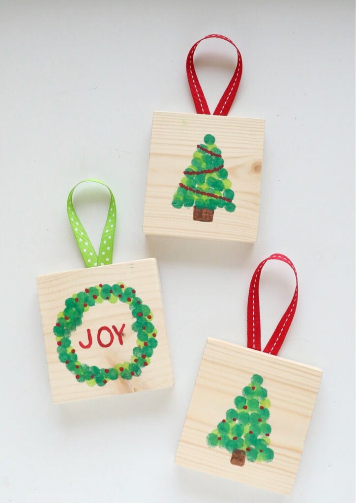 A close up shot of Christmas ornaments.