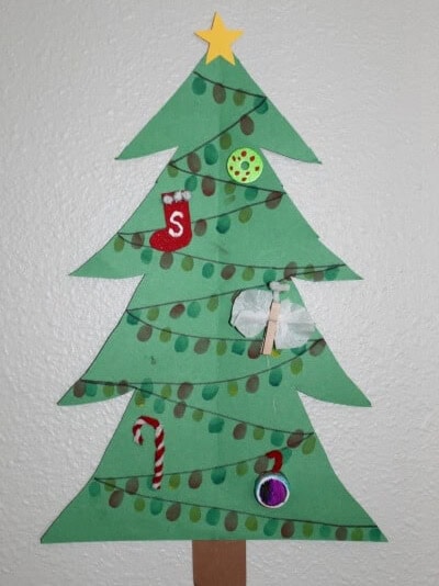 A close up shot of Christmas tree.