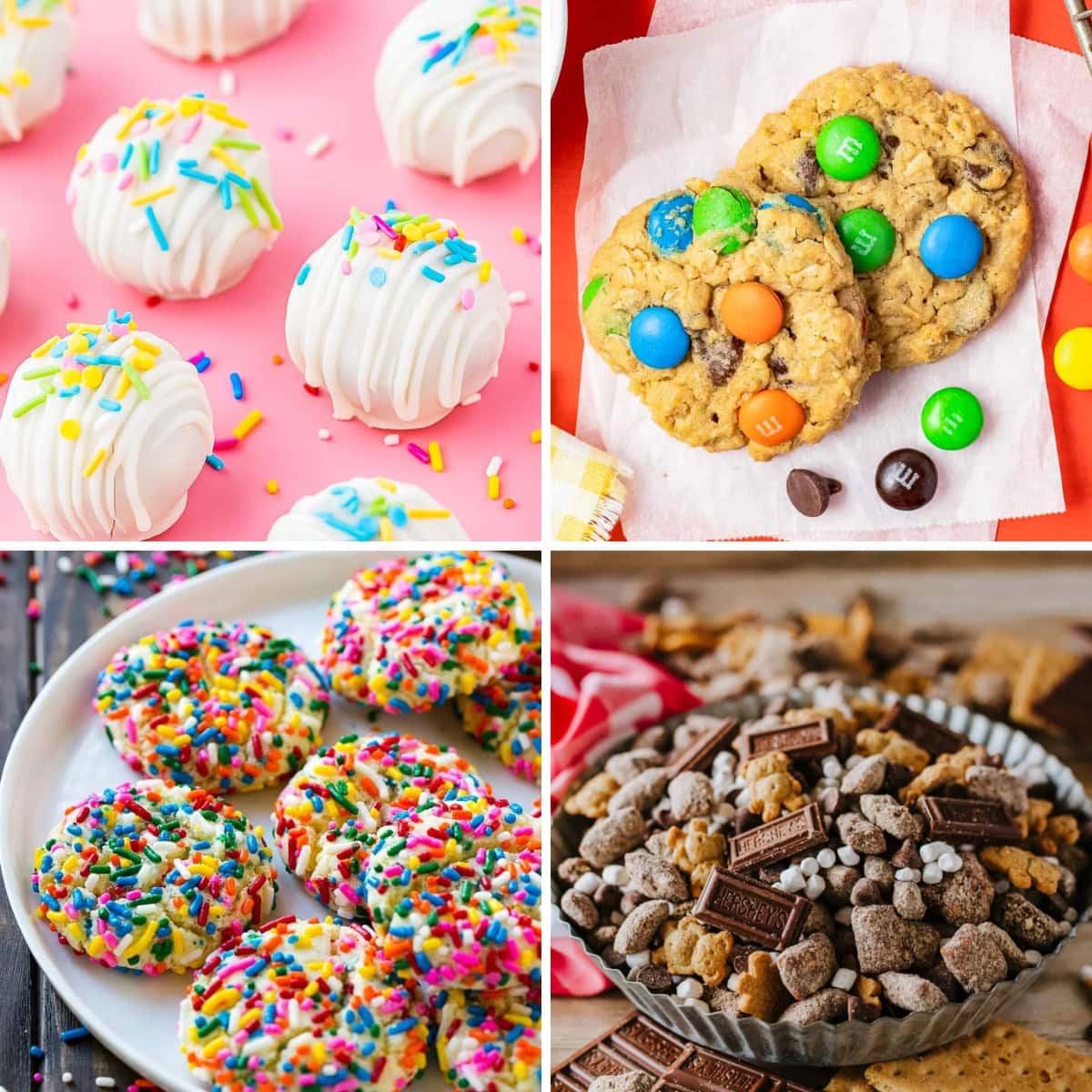 Collage of popular bake sale ideas that sell out fast.