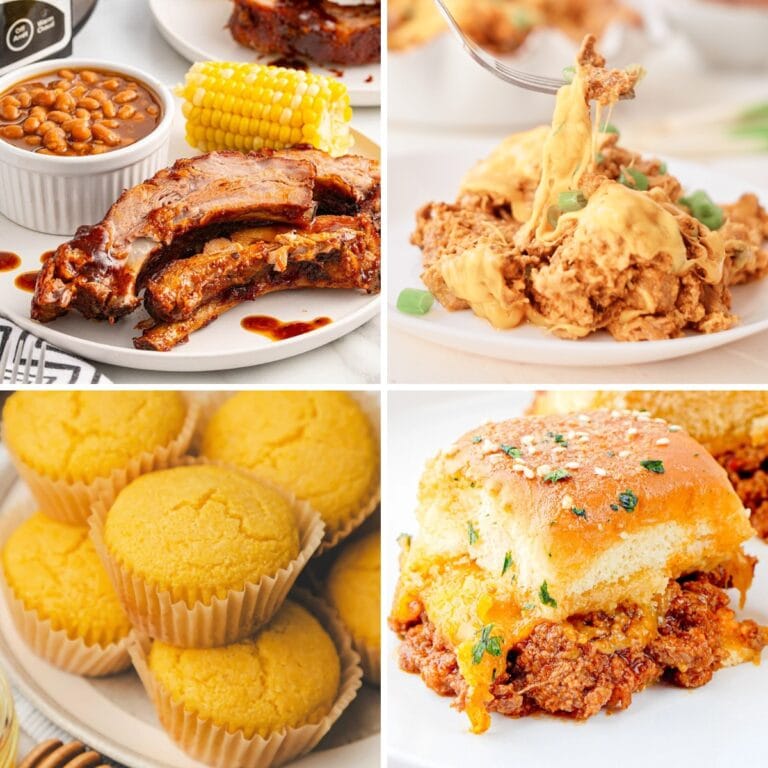 Collage of the best comfort food recipes.