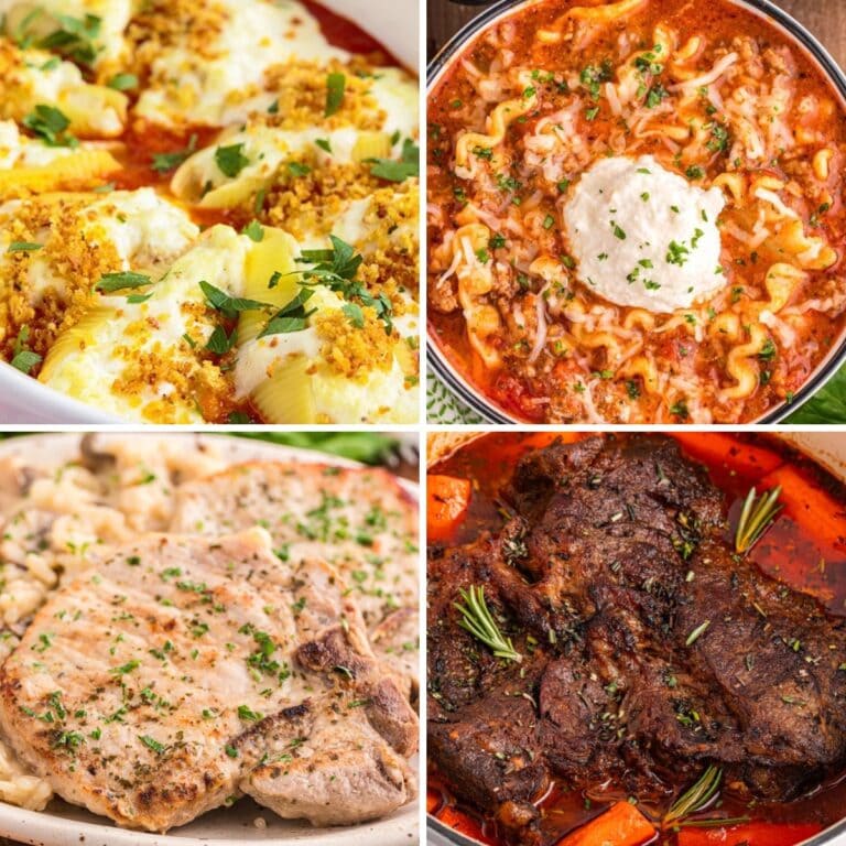 Collage of meals my family said are amazing.