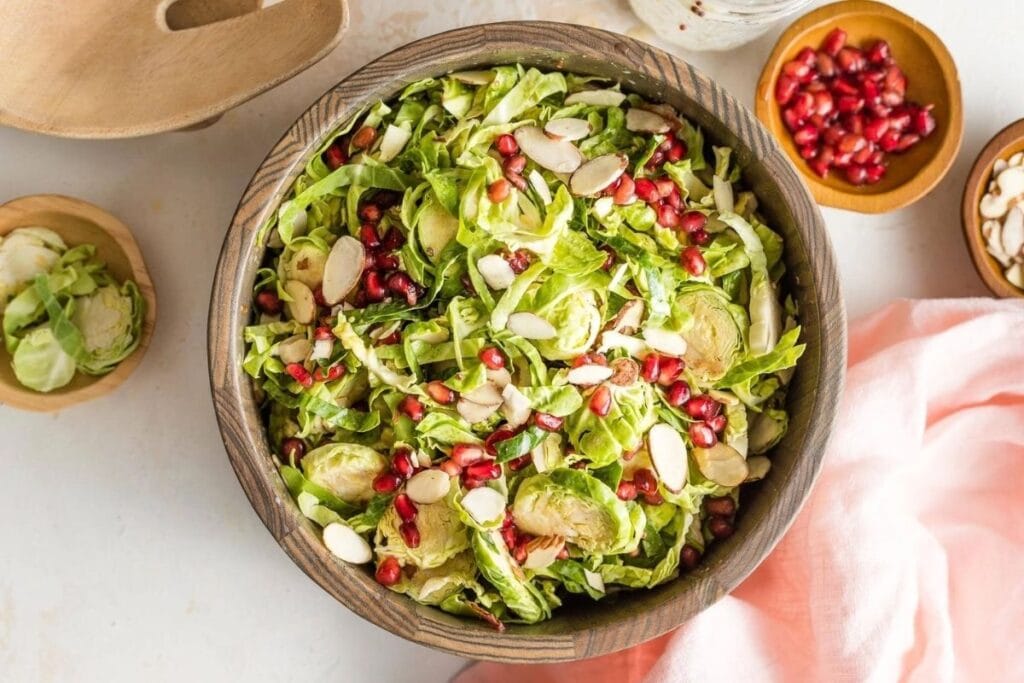 A close up shot of salad.